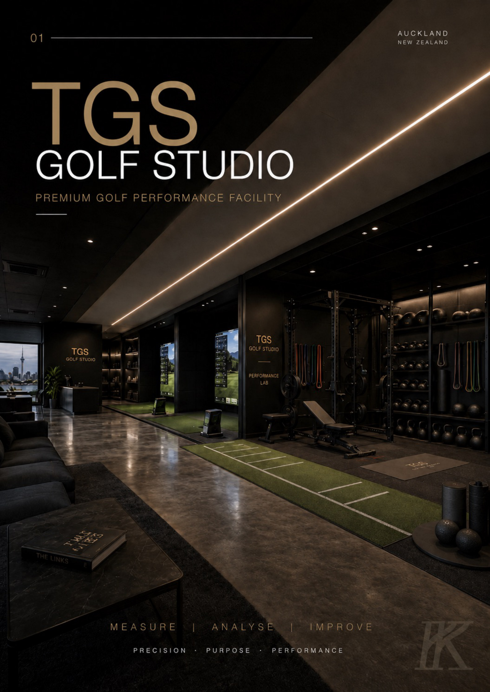 TGS Golf Studio interior concept